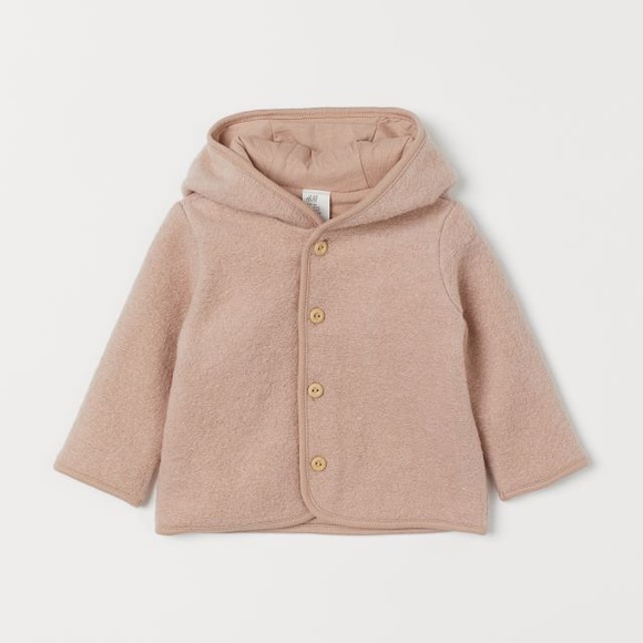 H&M Other - H&M Powder pink wool-blend coat